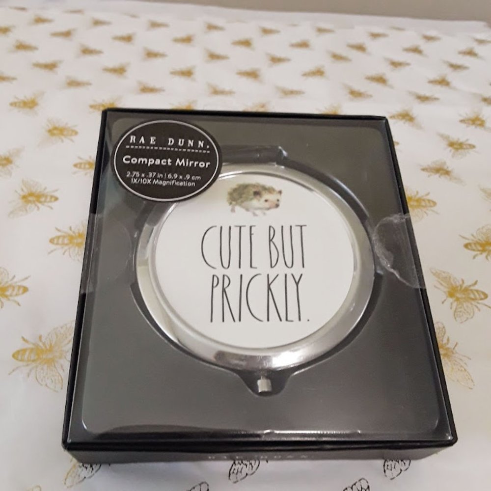 "RAE DUNN~ "Cute but Prickly" Compact Mirror
